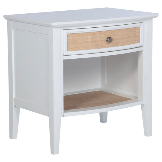 Talia - 1 Drawer Nightstand - White