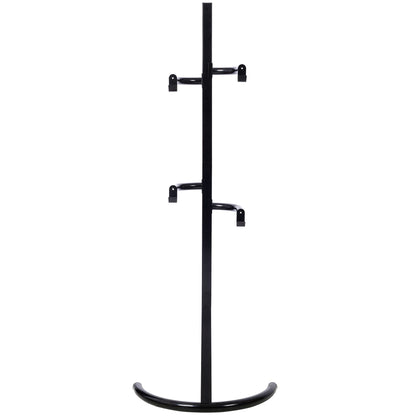 Indoor Bike Rack Stand For 1 - 2 Bicycles With Adjustable Arms - Black
