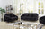 Black / 2 Pc. Sofa, Loveseat