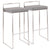 Dark Gray / Faux Leather / 2 Pieces