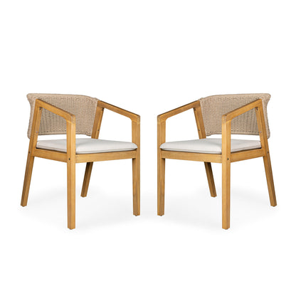 Patio Dining Chair (Set of 2) - Light Teak