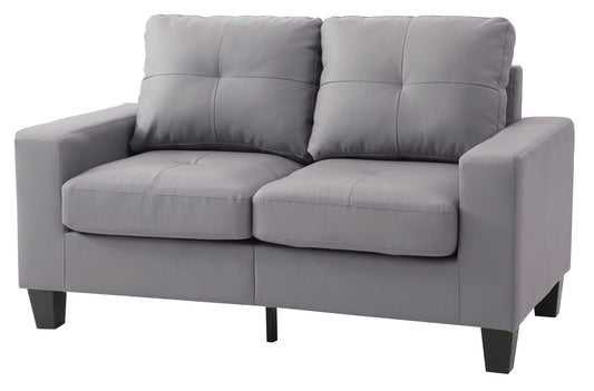 Upholstered Track Arm Loveseat For Cozy Spaces