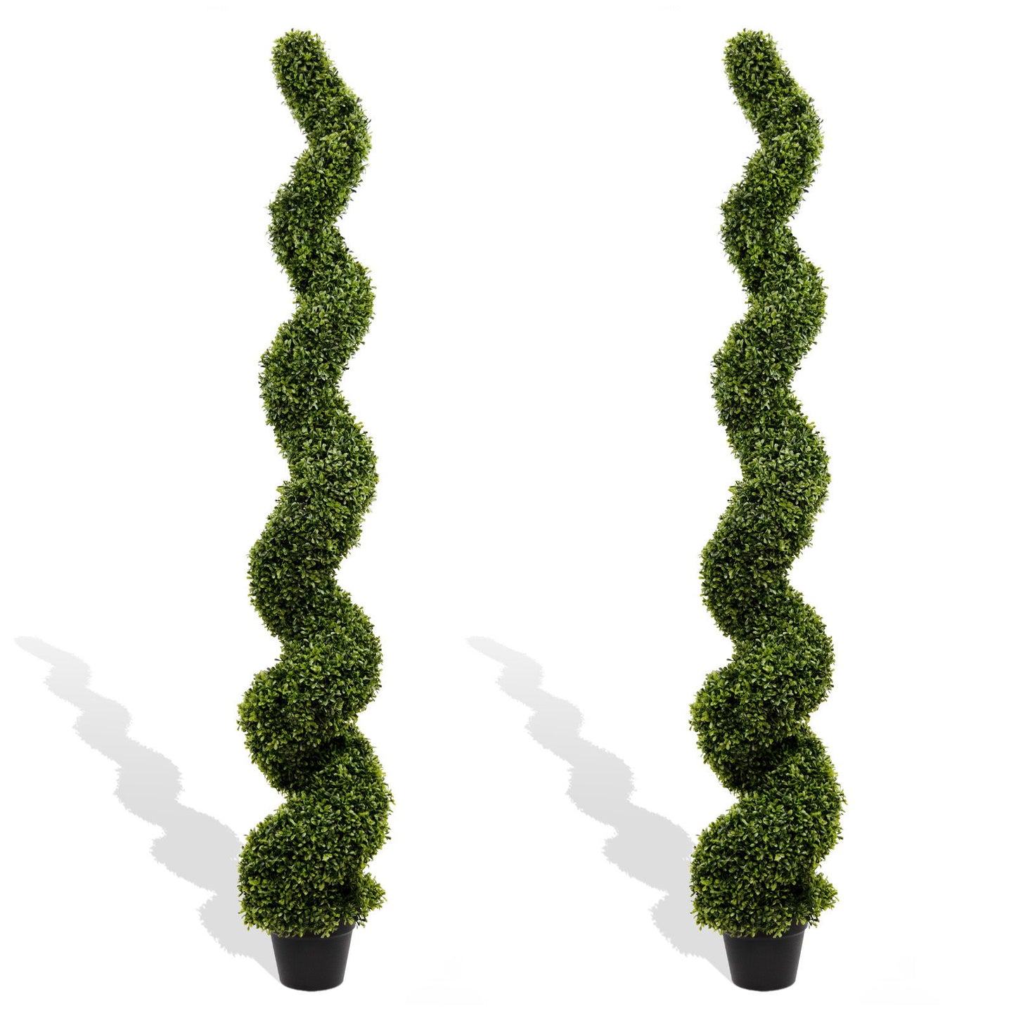 Artificial Outdoor UV Resistant Plastic Boxwood Topiary Spiral Tree