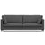 Dark Gray / 38"W x 90.6"D x 34"H
