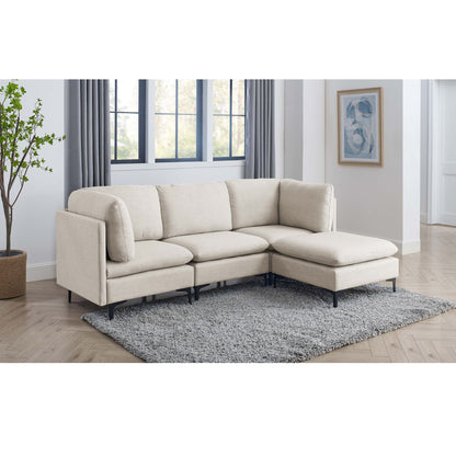 Upholstered Modular Sectional & Tall Legs