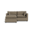 Kova Pillow Cushion Sofa 86" + Ottoman - Clay Performance Linen