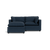 Kova Pillow Cushion Sofa 86" + Ottoman - Denim Performance Brushed Canvas