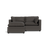 Kova Pillow Cushion Sofa 86" + Ottoman - Fog Performance Brushed Canvas