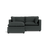 Kova Pillow Cushion Sofa 86" + Ottoman - Midnight Navy Performance Chenille