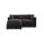 Kova Pillow Cushion Sofa 86" + Ottoman - Onyx Performance Velvet