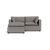 Kova Pillow Cushion Sofa 86" + Ottoman - Smoke Performance Boucl√©