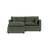 Kova Pillow Cushion Sofa 86" + Ottoman - Spruce Performance Chenille