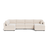 Kova Box Cushion U-Shape - Alabaster Performance Boucl√©