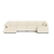 Kova Box Cushion U-Shape - Dune Performance Linen