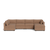 Kova Box Cushion U-Shape - Mocha Performance Boucl√©