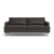 Lido Sofa 75" - Charcoal Vegan Leather