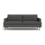 Lido Sofa 75" - Licorice Performance Chenille