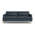 Lido Sofa 75" - Navy Vegan Leather