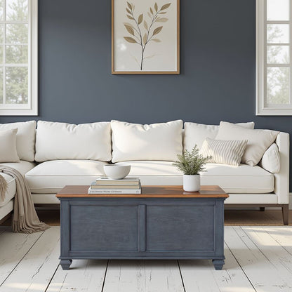 Lift-Top Coffee Table - Blue