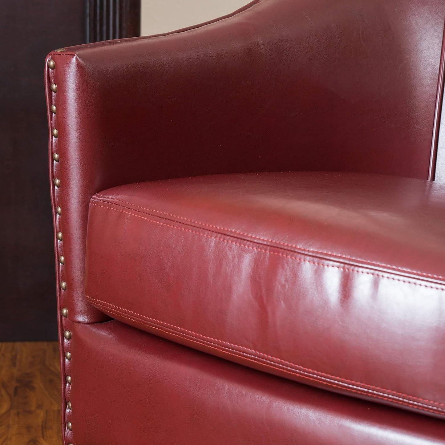 Enigmatica - Upholstered Club Chair With Nailhead Trim