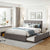 Gray / Queen / 2 Drawers, Trundle