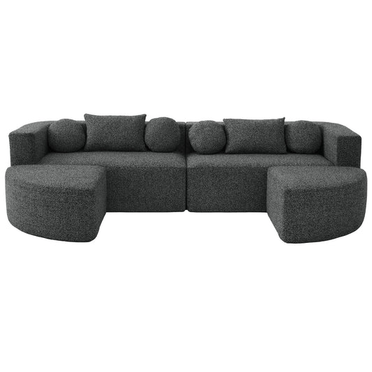 Boneless - Couch Modular Sectional Sofa With Deep Seating And Curved Design