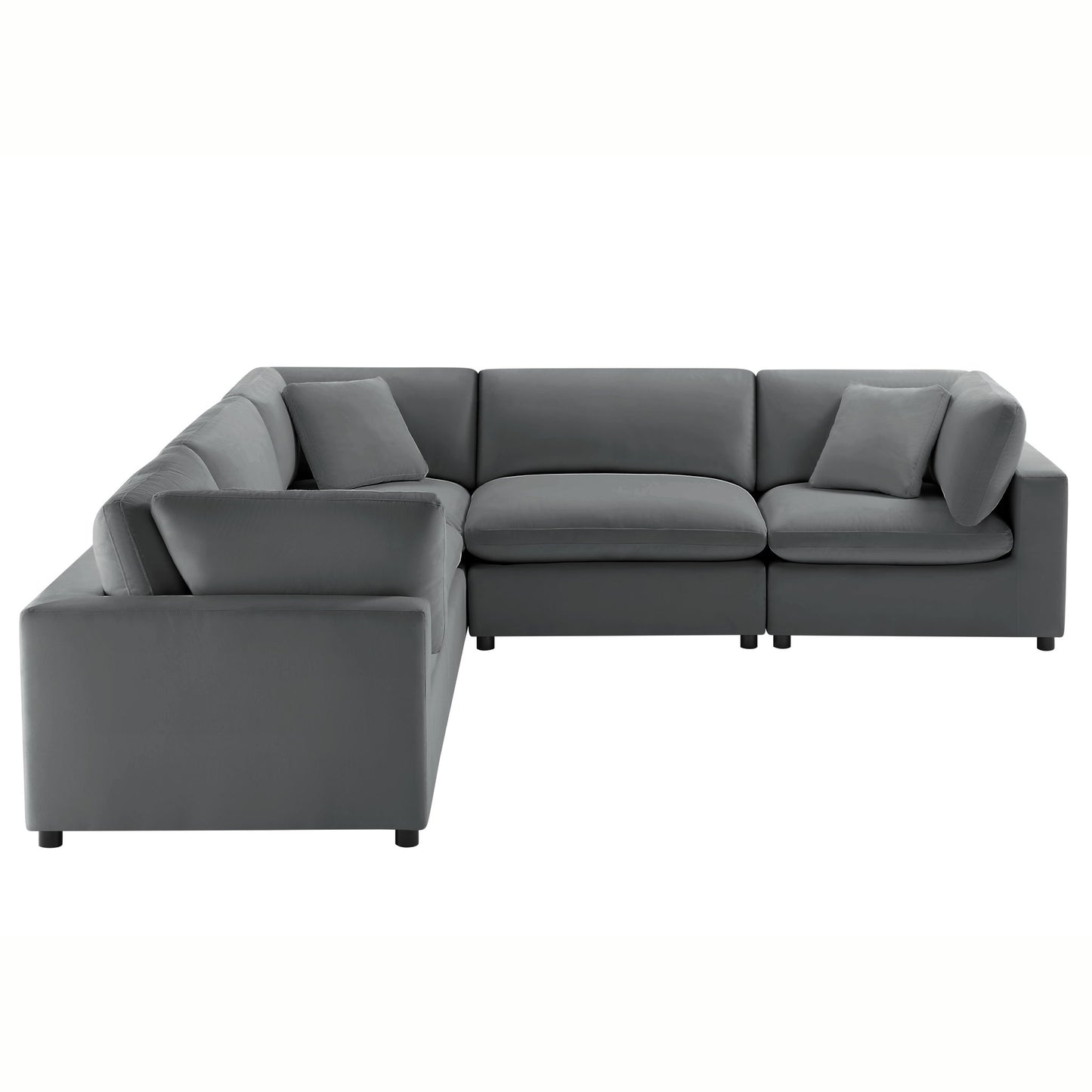 Caylie - Modular 5 Piece Sectional - Charcoal