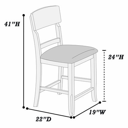 Ladder Back Dining Chairs (Set of 2)
