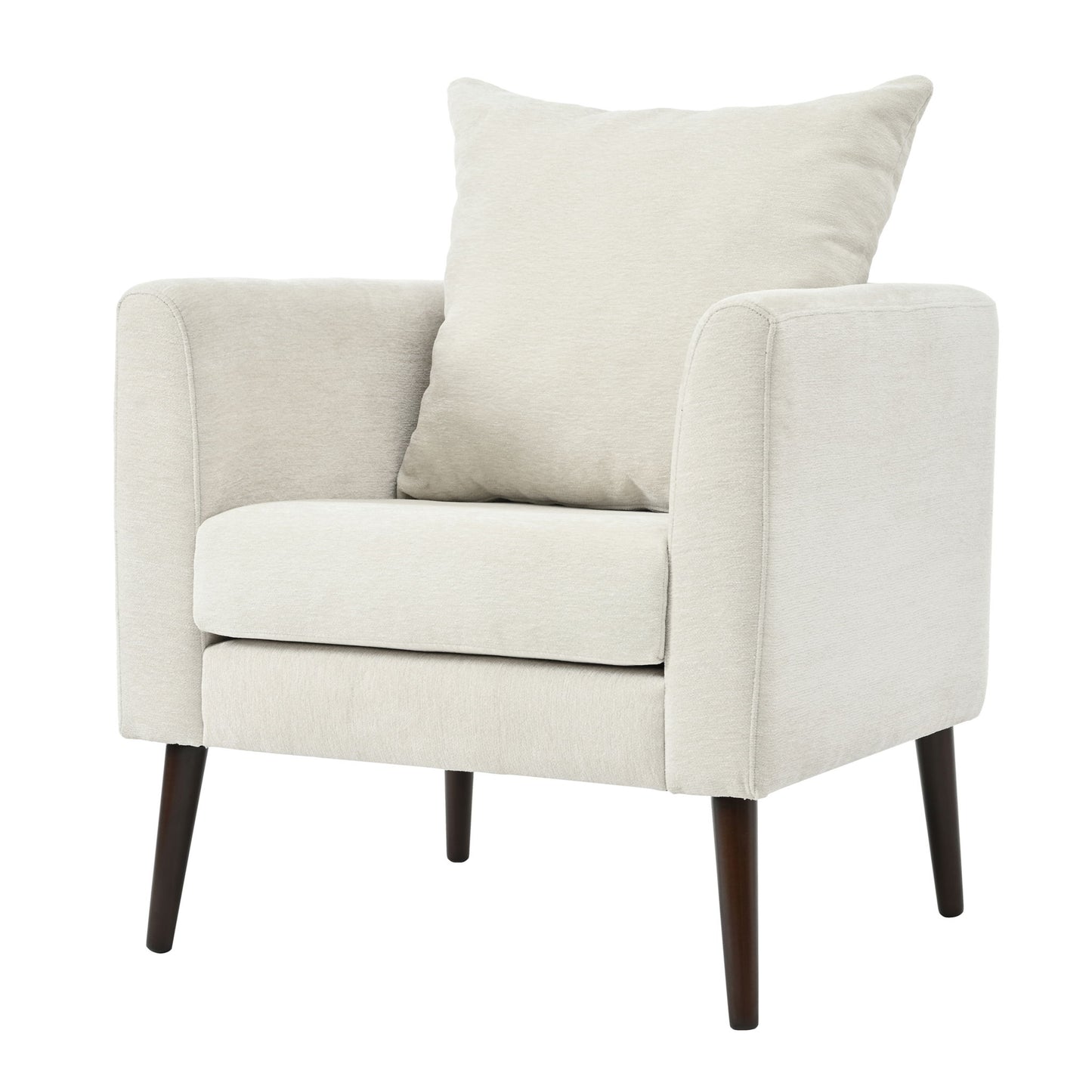 Modern Accent Upholstered Armchair With Pillow