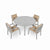 Dark Gray / 5 Pc. Table, 4 Chairs