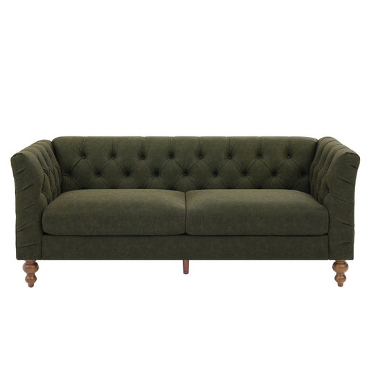 Chesterfield Sofa With Flared Arms For Living Room