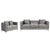 Gray / 2 Pc. Sofa, Loveseat
