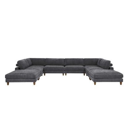 Modern Modular Sectional With Adjustable Back Support