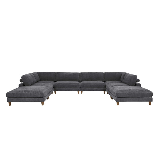 Modern Modular Sectional With Adjustable Back Support