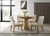 Light Brown / 5 Pc. Table, 4 Chairs