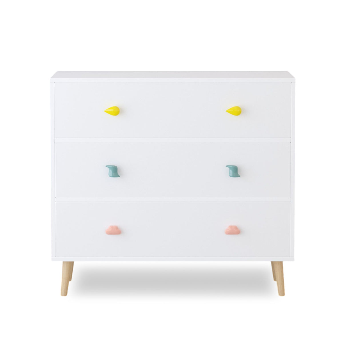 3 Drawer Dresser, Storage Cabinet With Anti Tip Safety