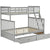 Dark Gray / Twin over Full / 2 Drawers