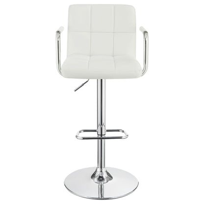 Letitia - Adjustable Height Bar Stool - White