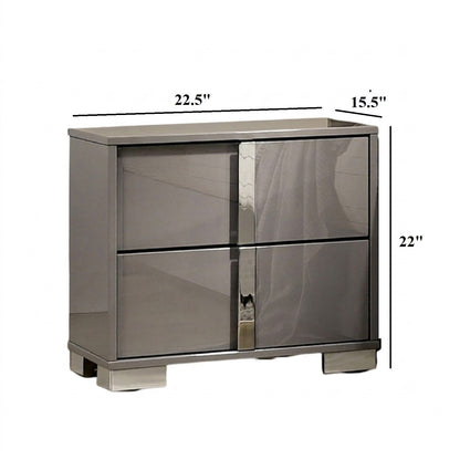 Nightstand With Vertical Handles