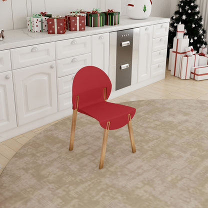 4 Piece Set Of Single Chairs With A Design Combining Modern And Traditional Elements