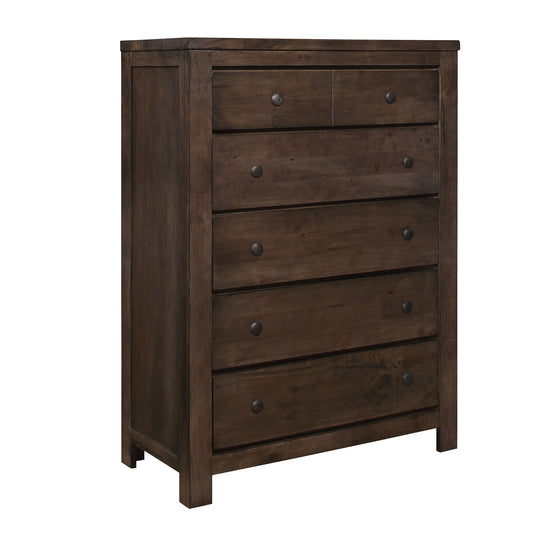 5 Drawer Chest, 1 Piece - Brown