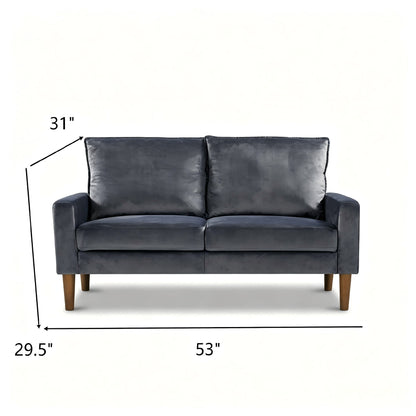 Upholstered Loveseat Sofa, 2 Seater Couch For Living Room Apartment