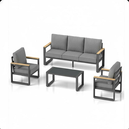 Modern Outdoor Sofa Set With Coffee Table