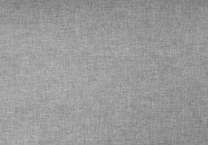 The Bed, Upholstered, Frame Only, Transitional features gray fabric with a subtle woven pattern. The material is smooth and slightly textured, with fine threads giving it a uniform and soft look.