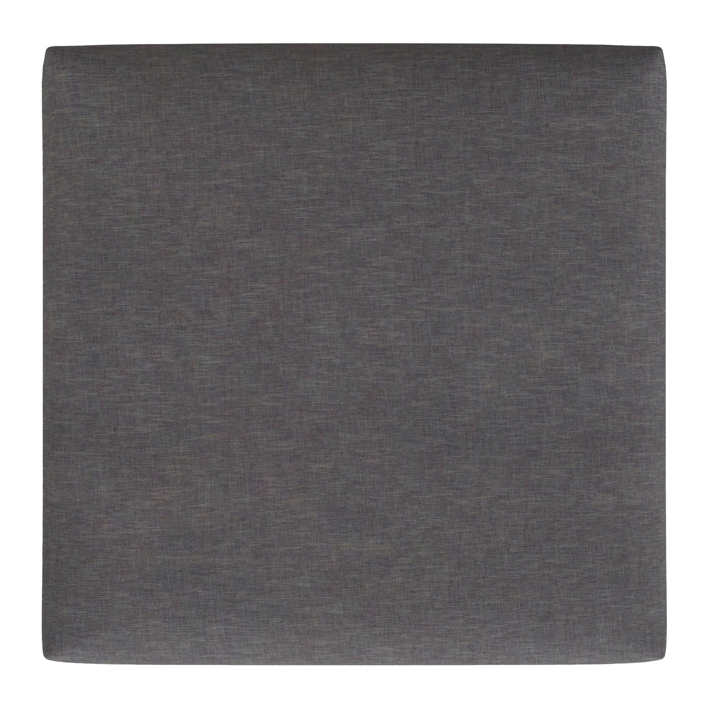 The Rebecca Multifunctional Coffee Table Storage Ottoman features a square, flat, upholstered panel in dark gray fabric, shown from above against a white background.