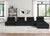 Black / 5 Pc. Sectional