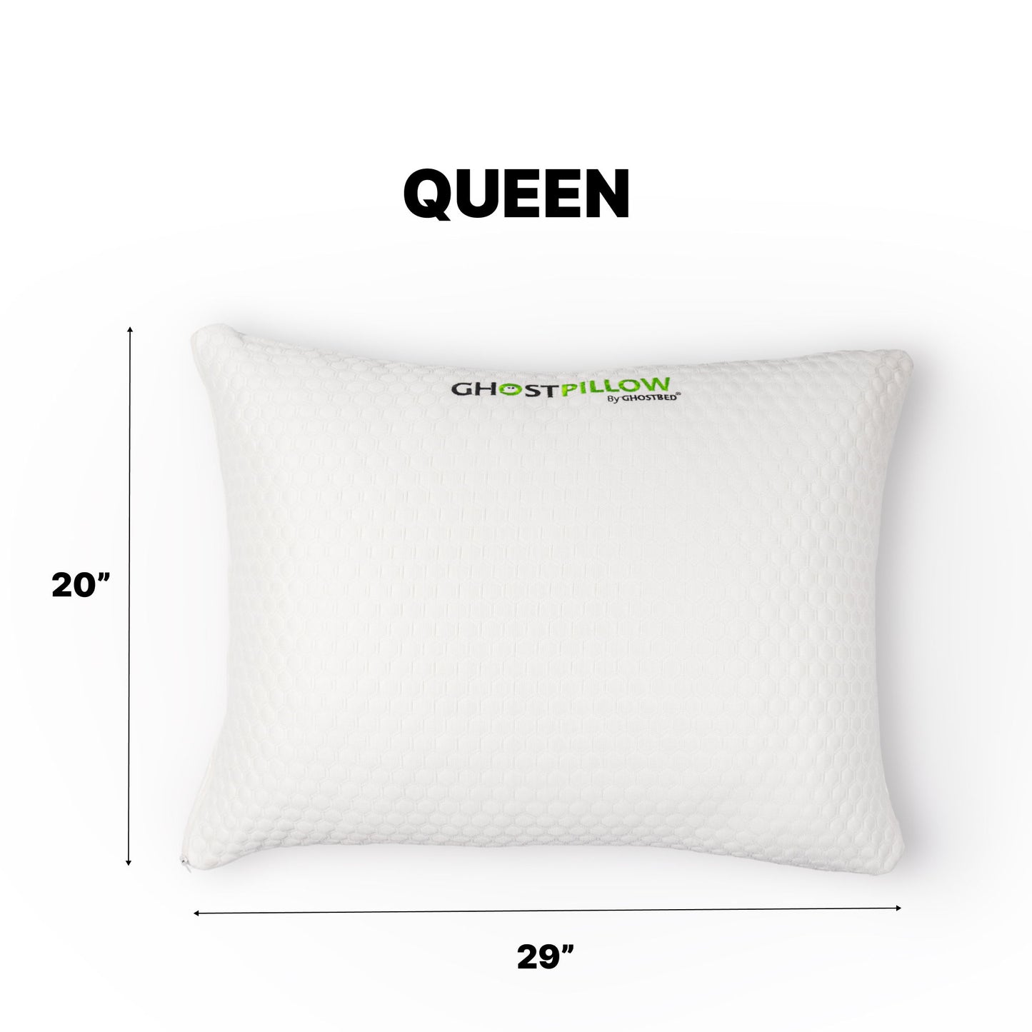 Ghostpillow Shredded - Customizable Soft Fluffy Gel Memory Foam & Siliconized Microfiber Pillow