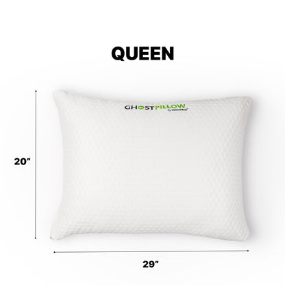 Ghostpillow Shredded - Customizable Soft Fluffy Gel Memory Foam & Siliconized Microfiber Pillow
