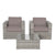 Dark Gray / 3 Pc. 2 Chair And Table