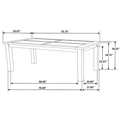 Guster - Rectangular Dining Table - Brown